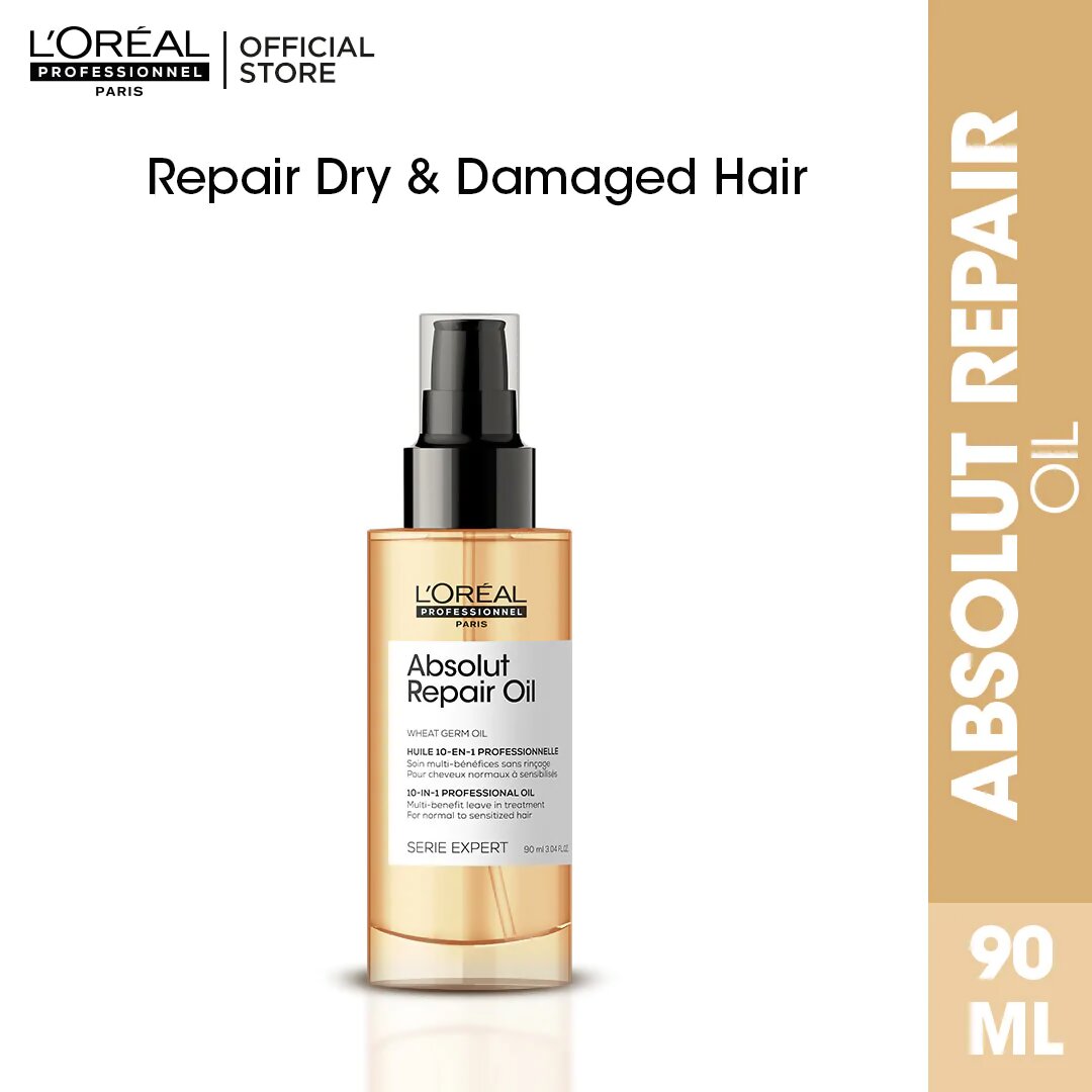 Loreal Absolute Repair 10 in 1 Oil 90ml for damage hairs brand