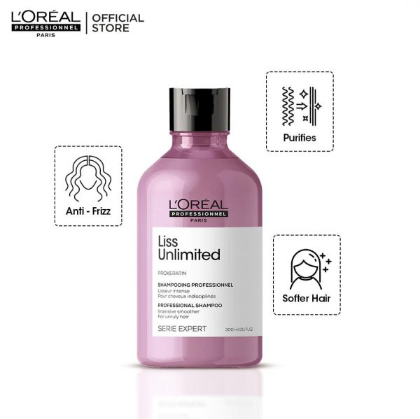 Loreal Liss Unlimited Shampoo 300ml Usage