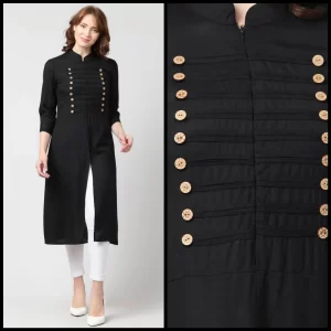Black Cotton Kurti for Effortless Style