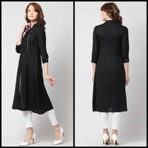 Black Cotton Kurti for Effortless Style