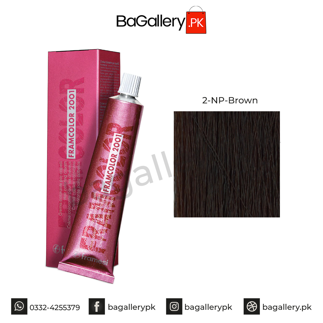 Framesi Framcolor 2001 Hair Color - 2 NP Brown The Natural Perfect Series