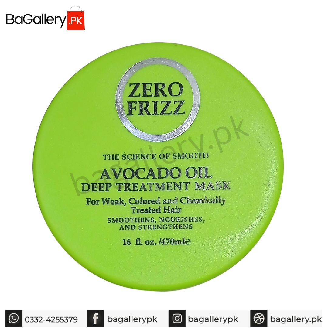 Zero Frizz Avocado Oil Deep Treatment Mask 470ml Bagallery